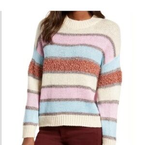 Cotton Emporium Pastel Striped Sweater